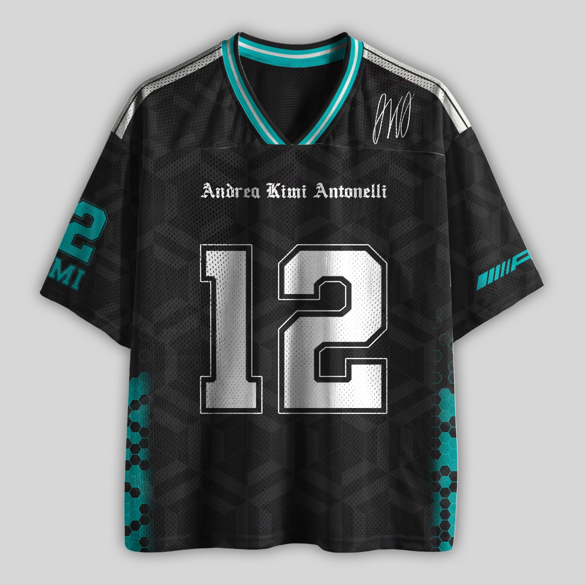 Antonelly #12 Racing Boxy Mesh Football Jersey
