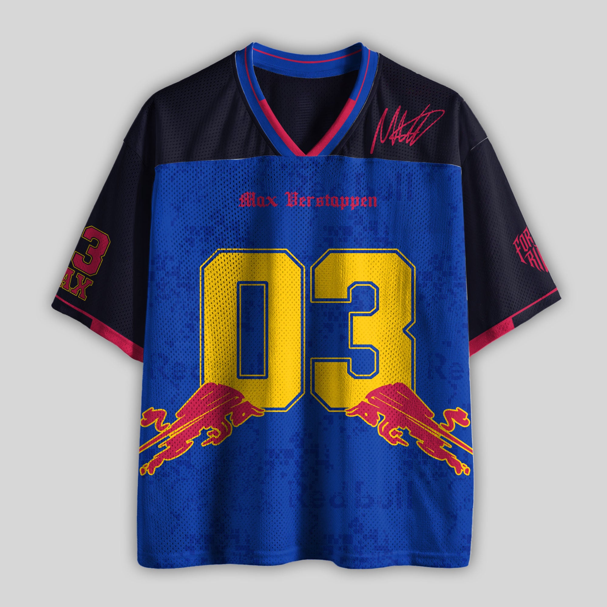 Verstaappen #03 Racing Boxy Mesh Football Jersey