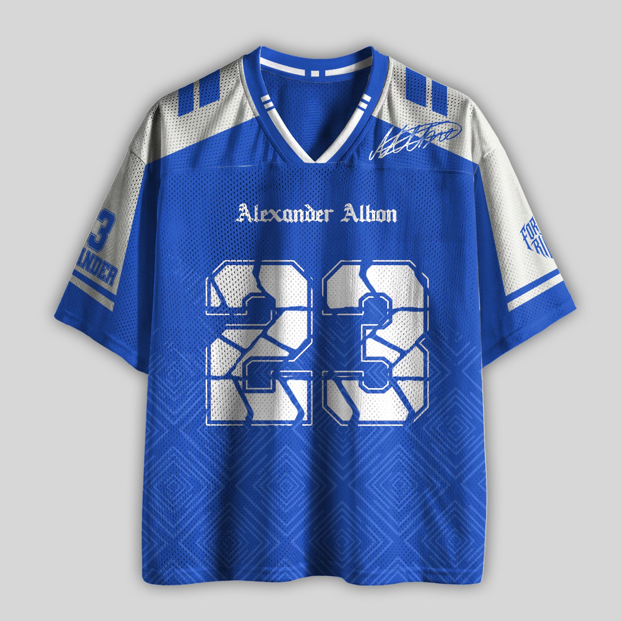 Albon #23 Racing Boxy Mesh Football Jersey