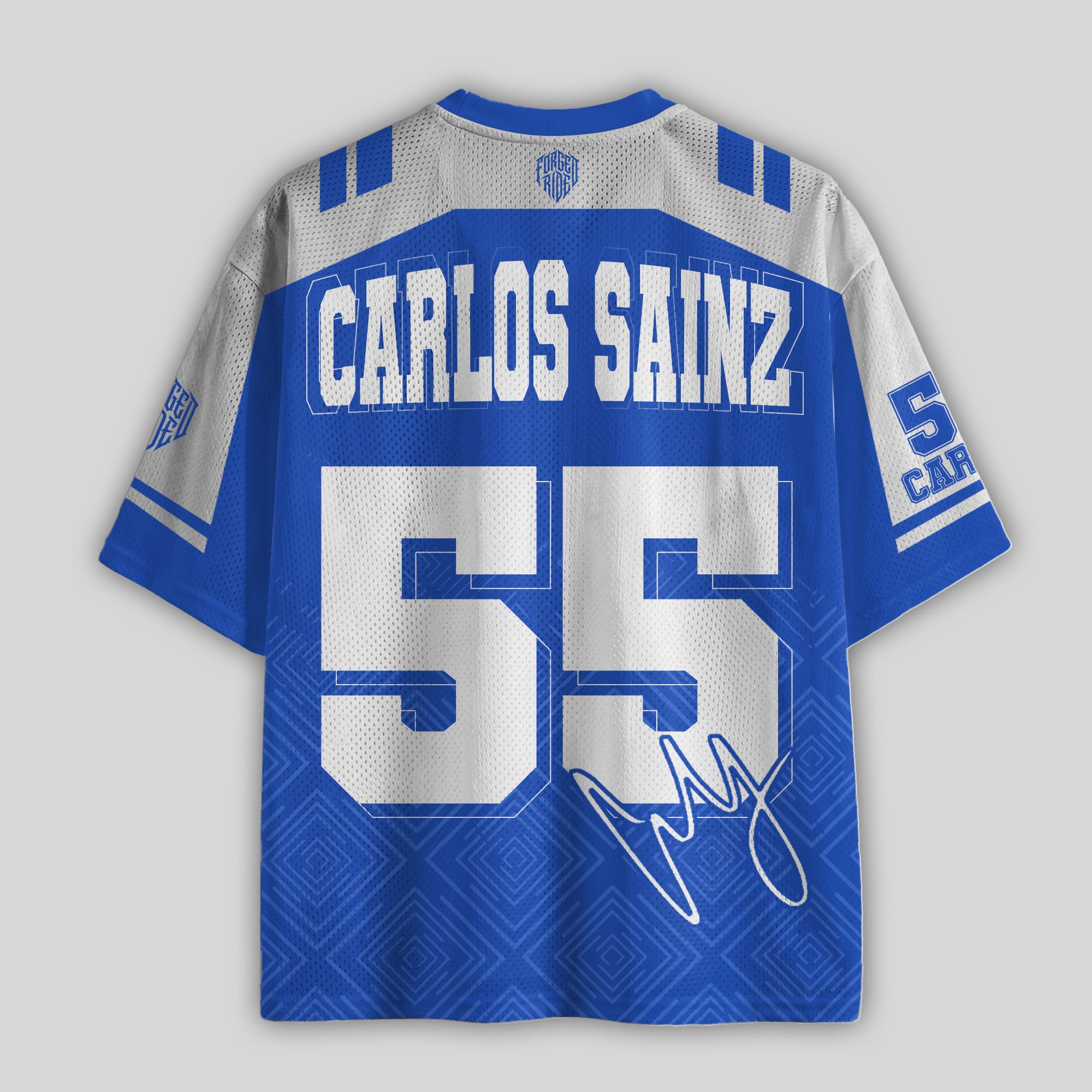 Sainz #55 Racing Boxy Mesh Football Jersey