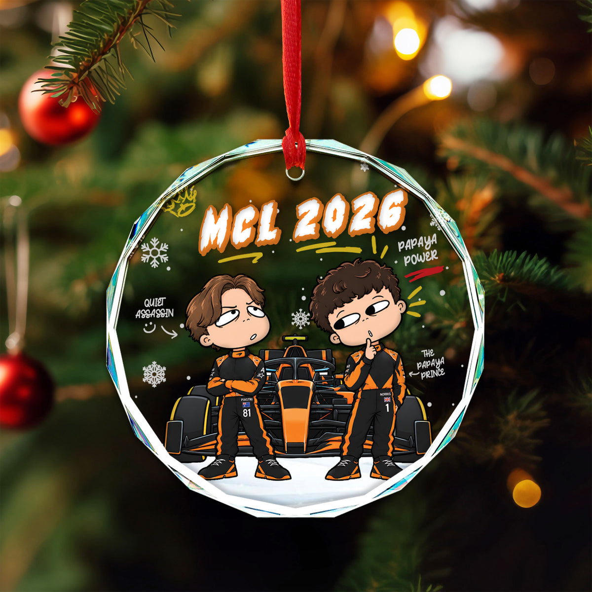 MCL 2026 Drivers Christmas Tree Ornament - Collectible Gift
