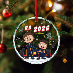 RB 2026 Drivers Christmas Tree Ornament - Glass Ornament