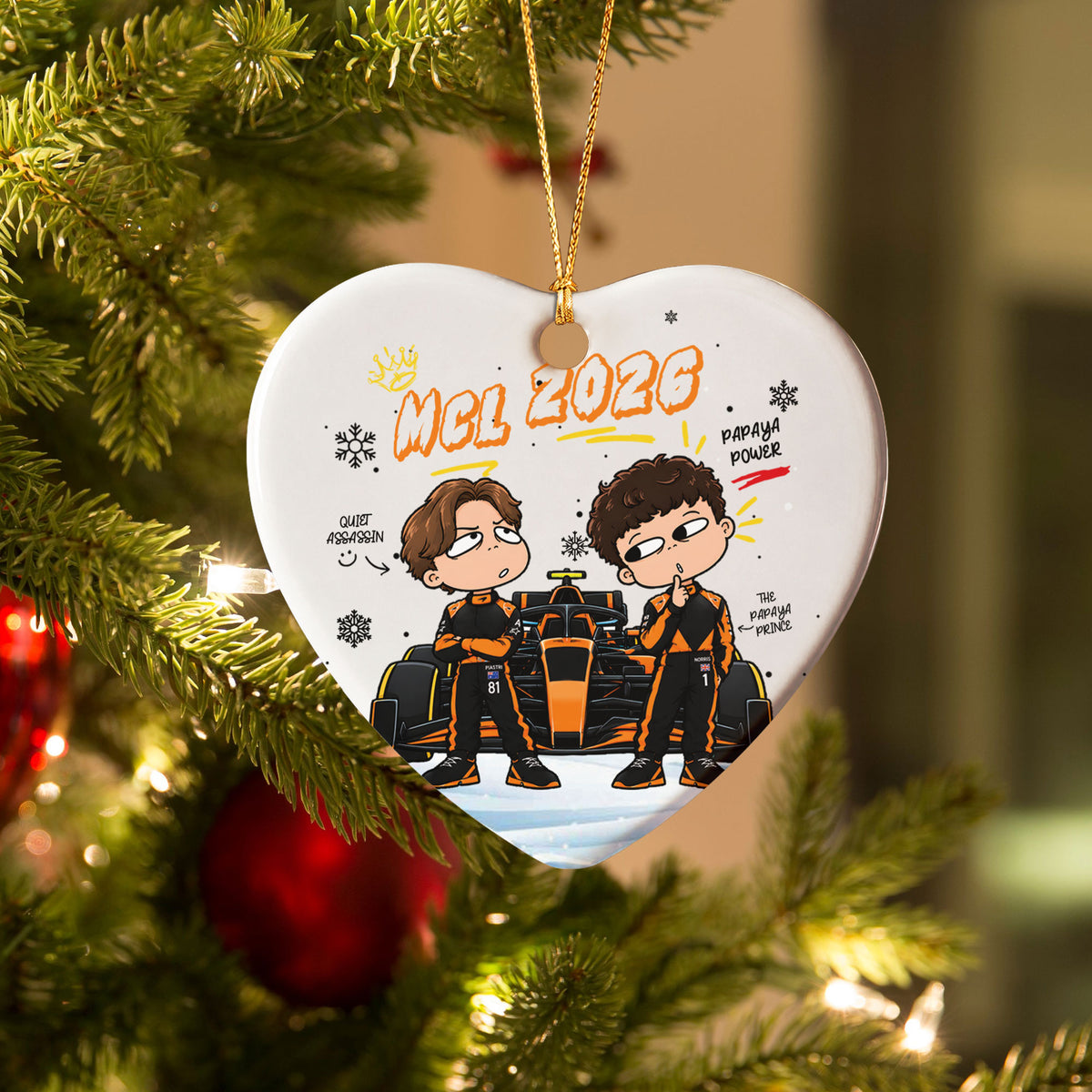 MCL 2026 Drivers Christmas Tree Ornament - Collectible Gift
