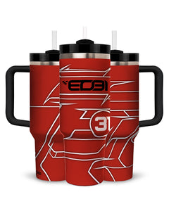 EO31 Signature Racing Tumbler - Stainless Steel 30 oz Travel Cup with Handle