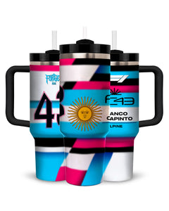 Colapinto #43 Signature Tumbler - Stainless Steel 30 oz Travel Cup with Handle