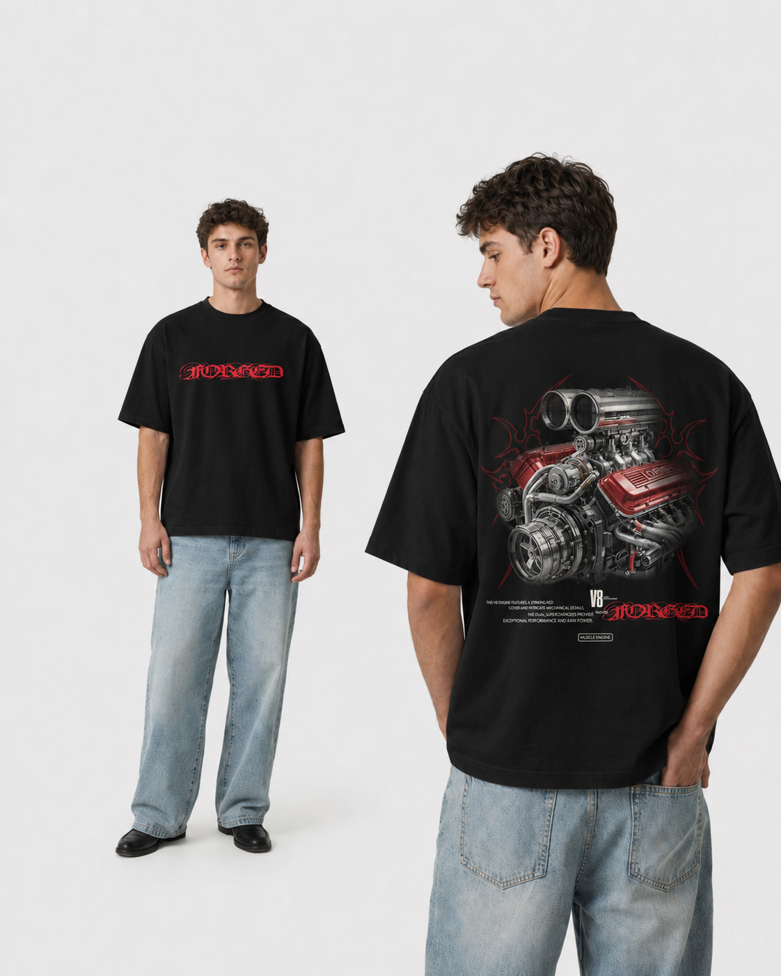 V8 Engine Turbo T-Shirt