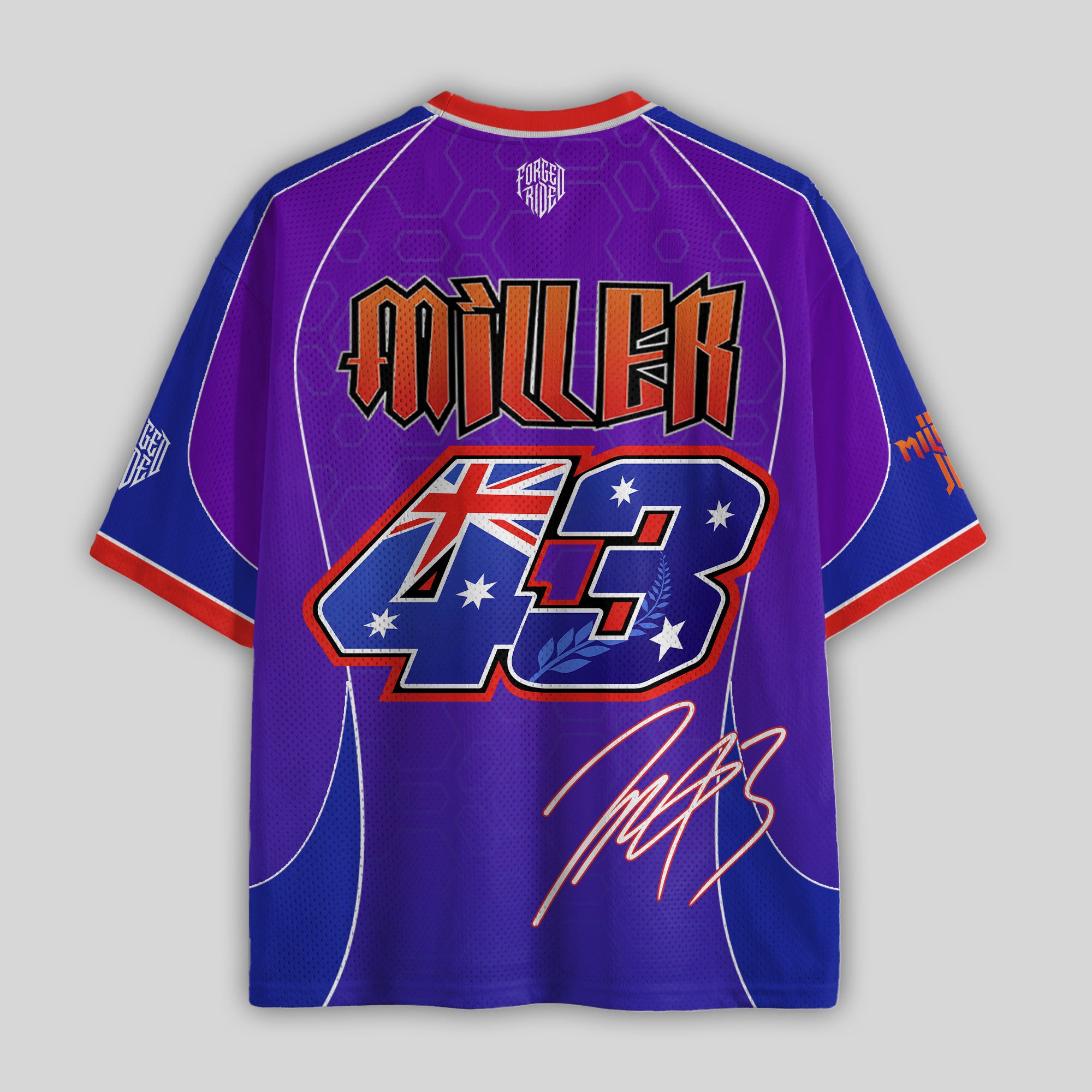 'MT' Miller 43 Prima Racing Mesh Football Jersey
