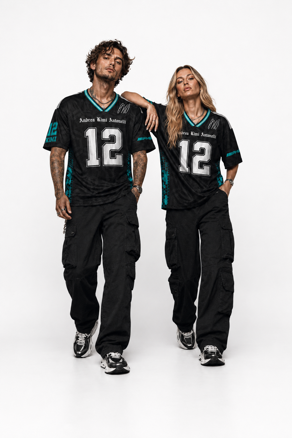 Antonelly #12 Racing Mesh Football Jersey