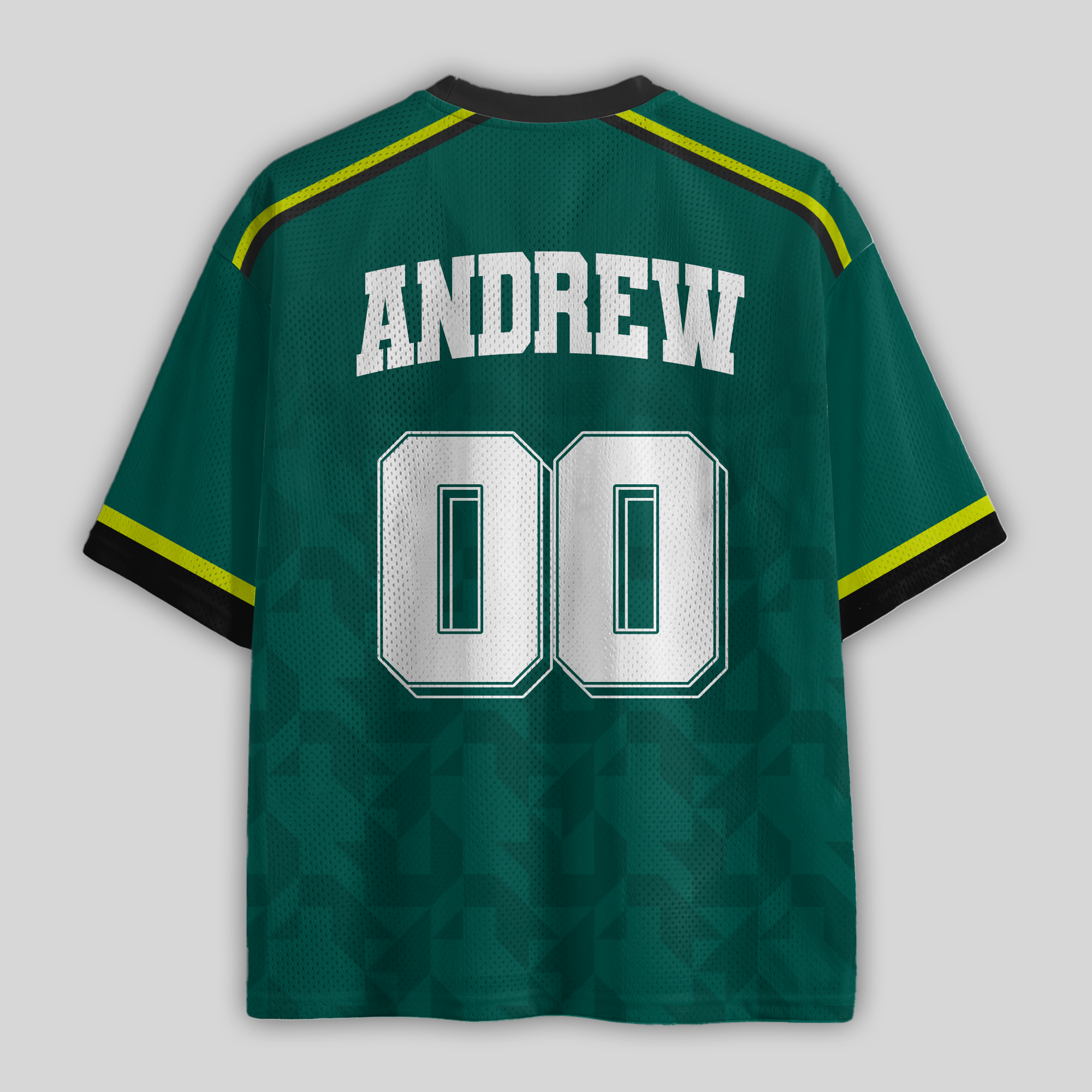 Custom Martin Racing Green #00 Mesh Football Jersey