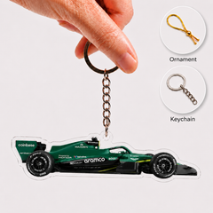 AS F1 Racing Car Keychain – Acrylic Ornament