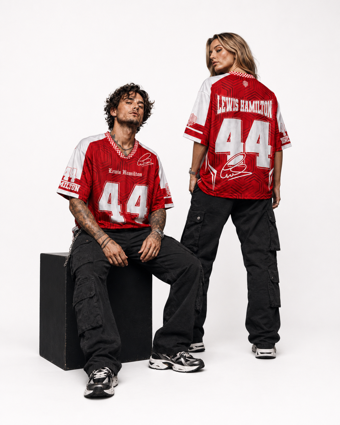 Hamylton #44 Racing Mesh Football Jersey