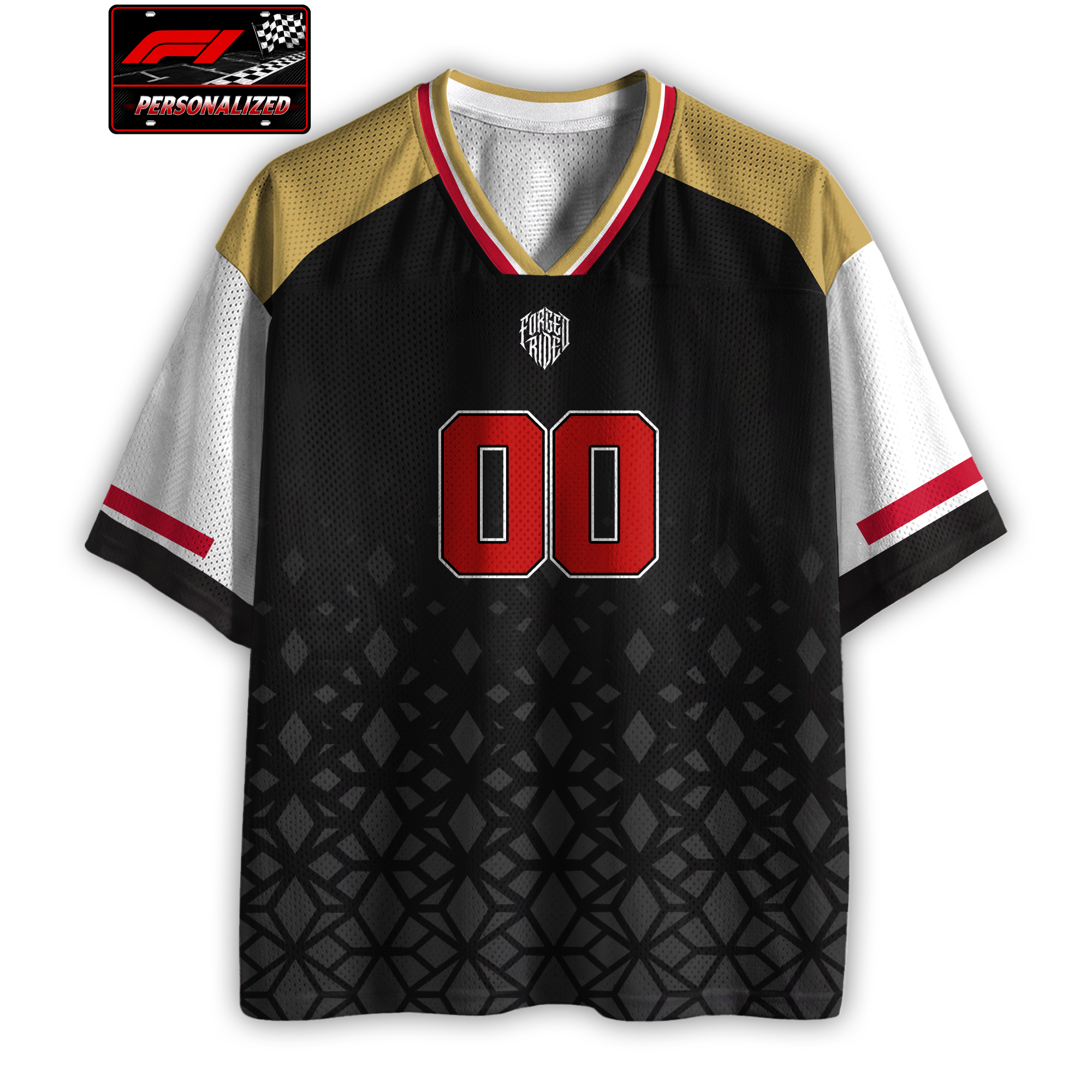 [Personalized] CA Racing Name & Number - Mesh Football Jersey