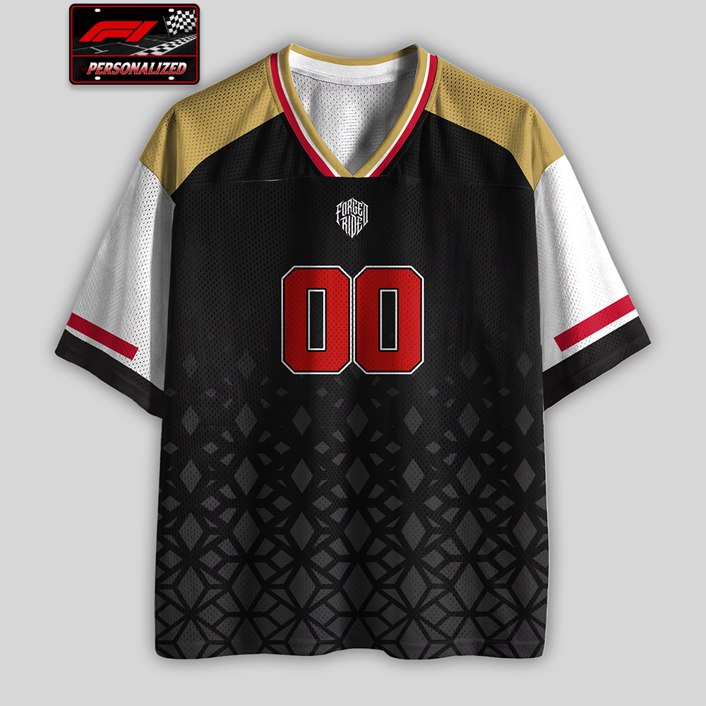 [Personalized] CA Racing Name & Number - Mesh Football Jersey