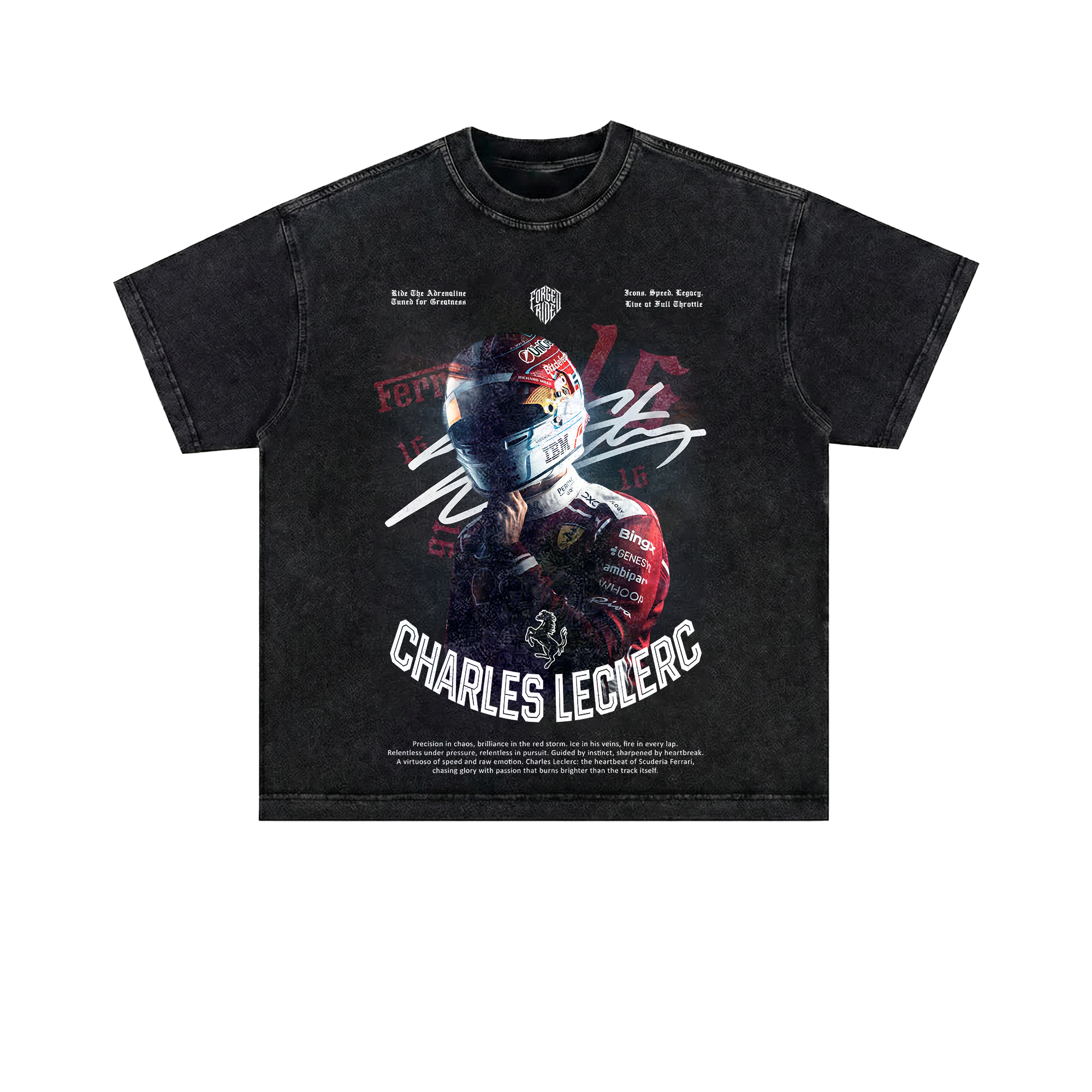 Charles SF F1 "Prancing Horse" Mineral Washed