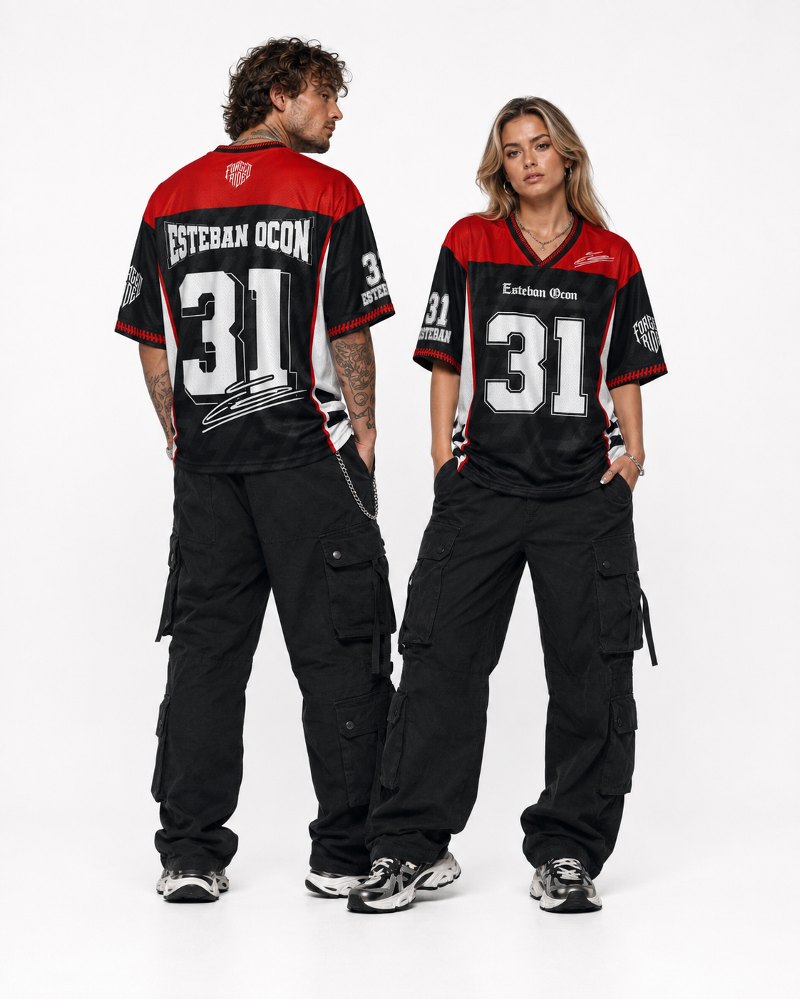 Ocon #31 Racing Mesh Football Jersey