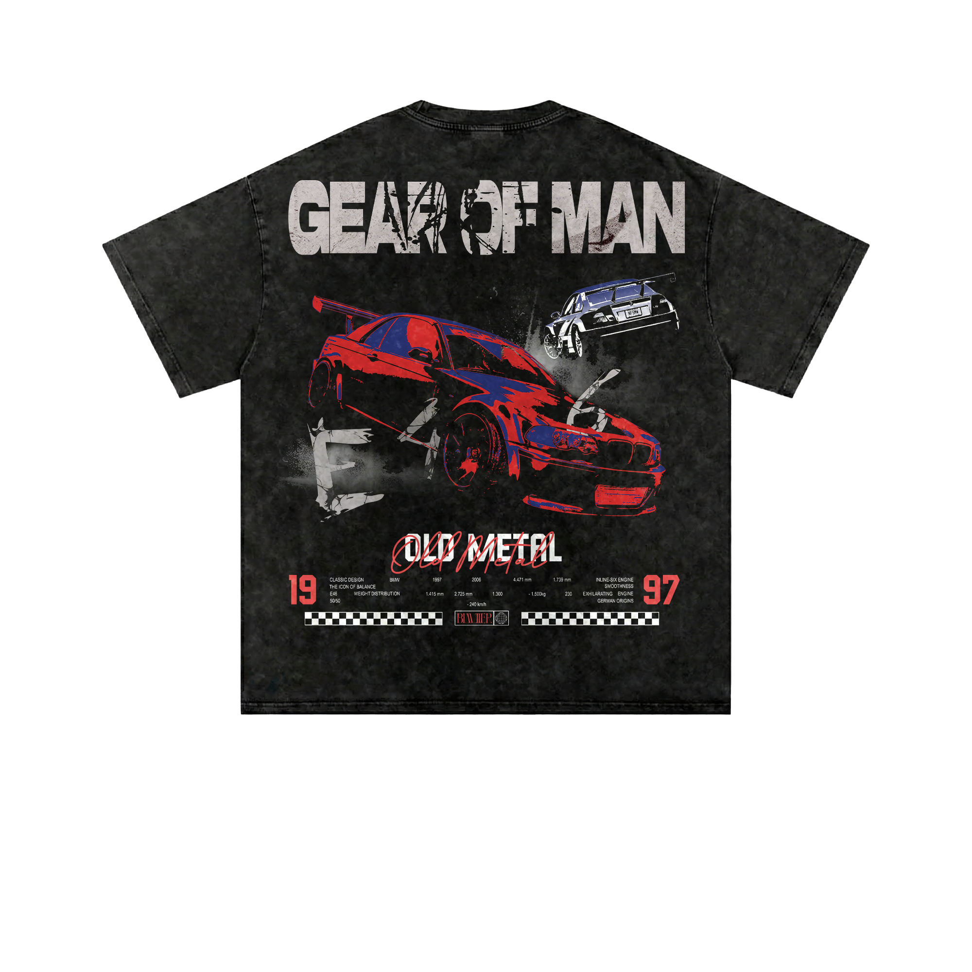 E46 Old Metal Mineral Washed