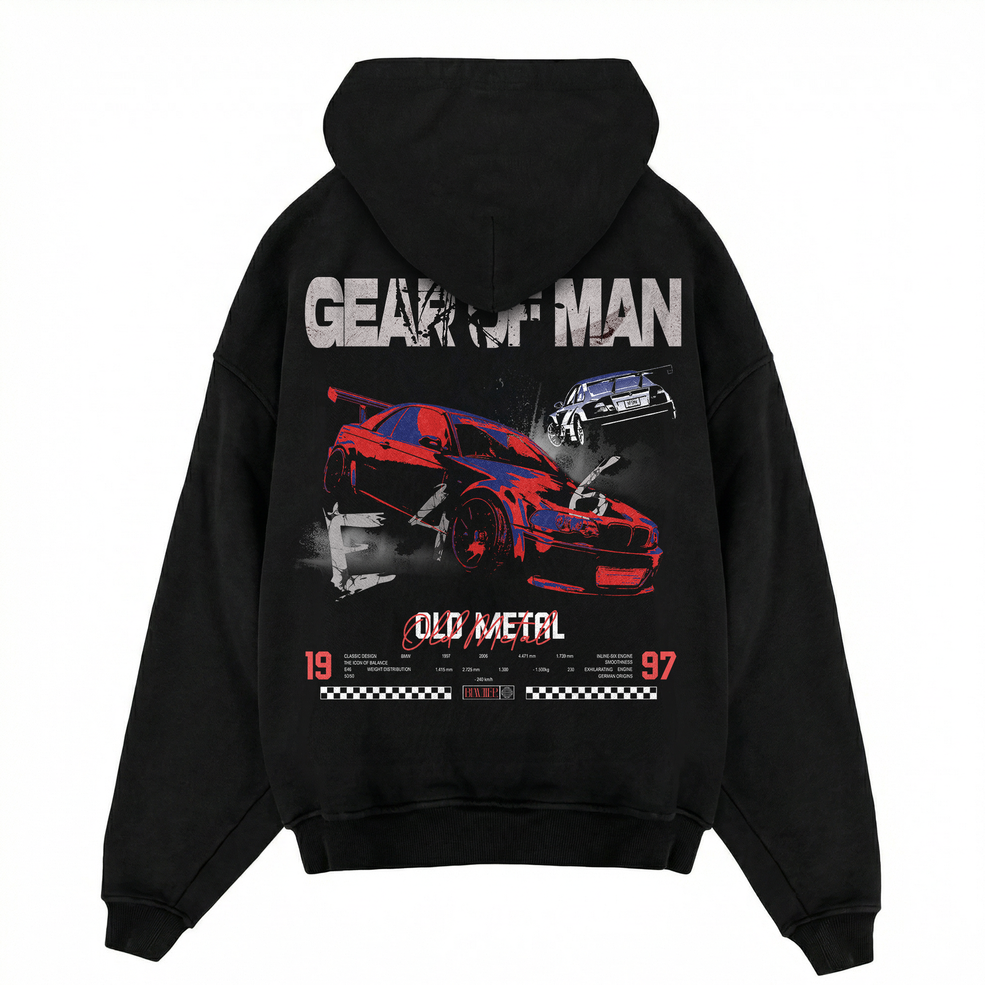 E46 Old Metal Hoodie