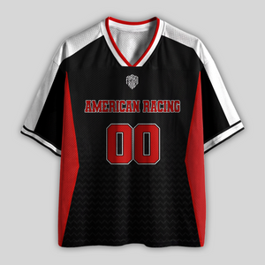 Custom American Racing #00 Mesh Football Jersey