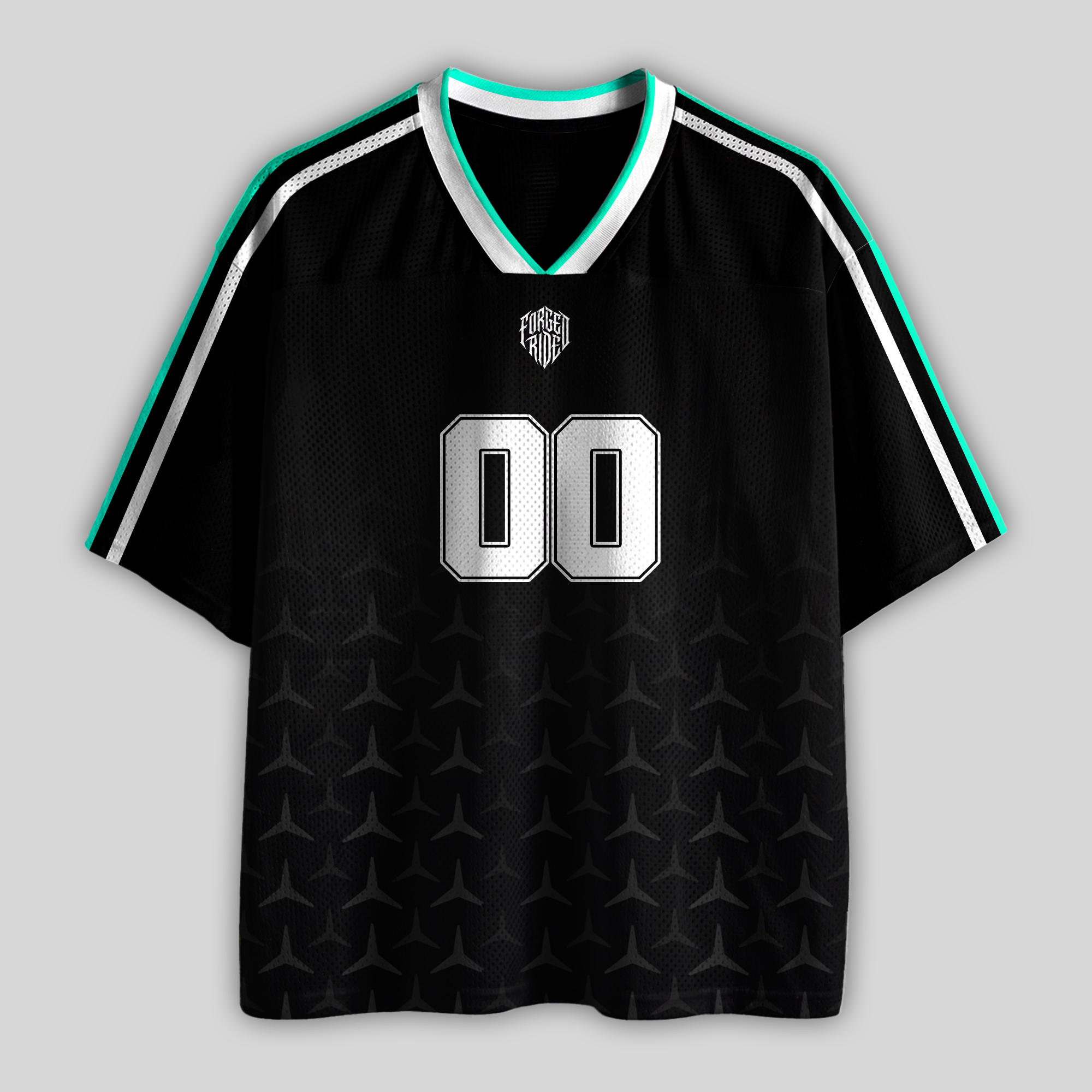 Custom Silver Arrows Racing Name & Number Racing Mesh Football Jersey