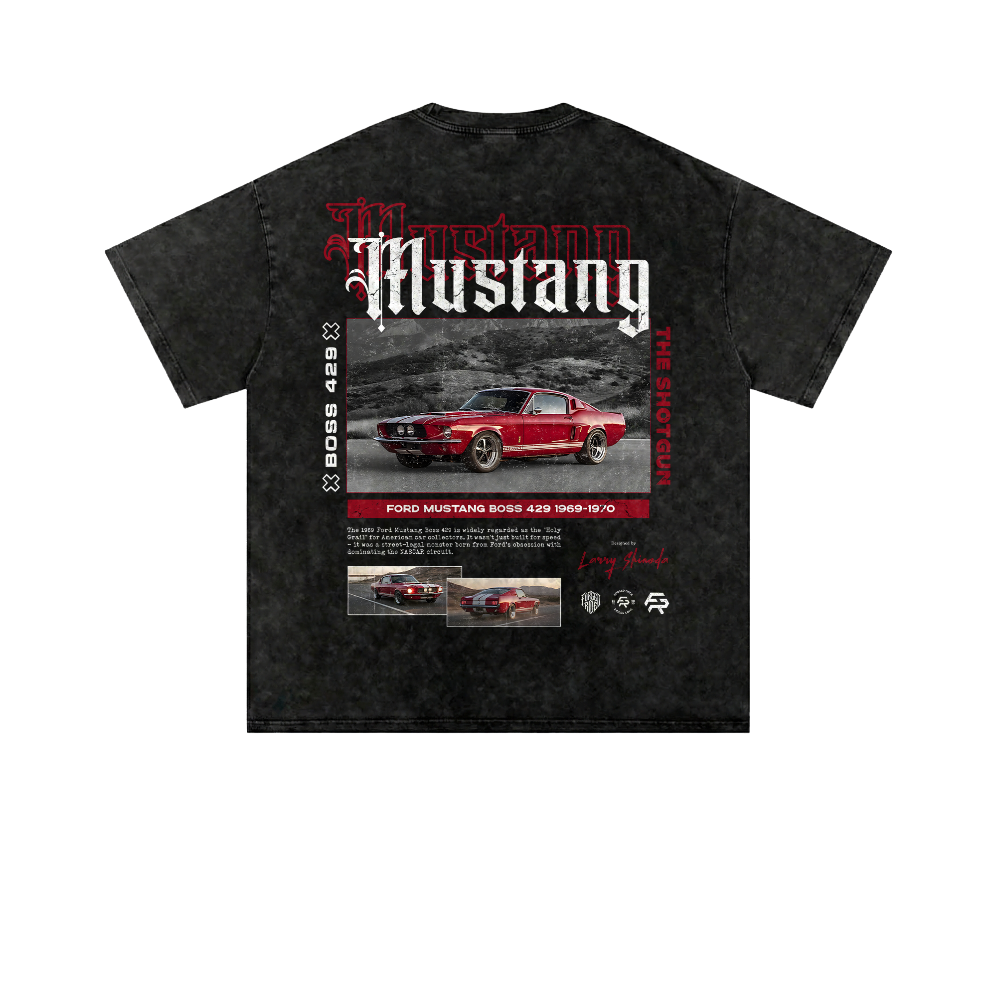 Mustang Boss 429 1969 Graphic Mineral Washed